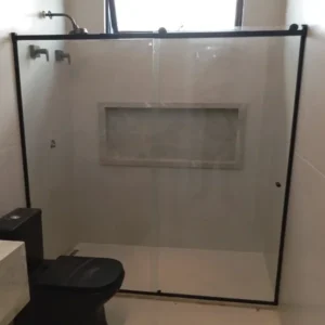 Box de Vidro com Roldana Aparente 3 Imperial Vidros